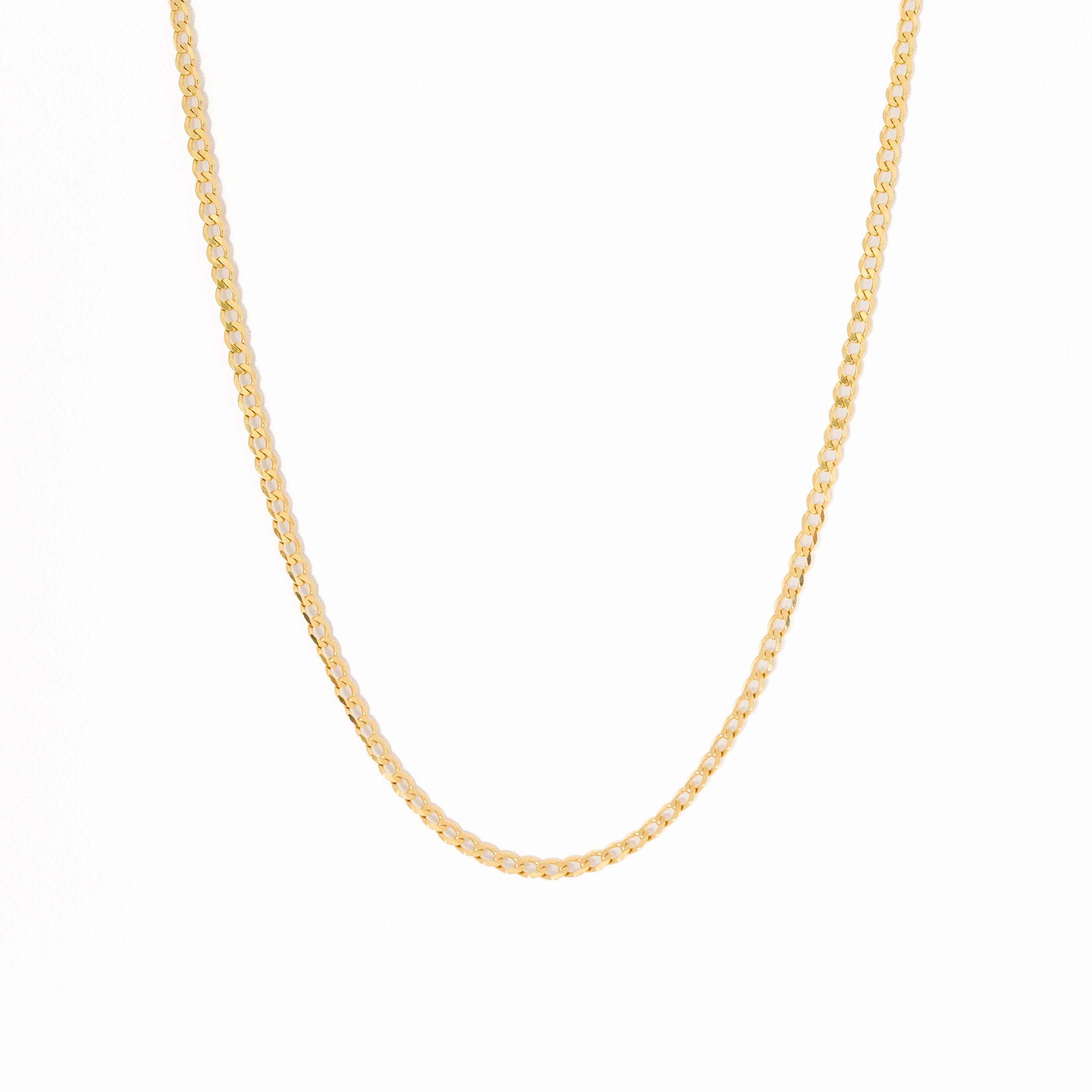 Yellow Gold Curb Chain | Solid Curb Chain | Outspoke Official