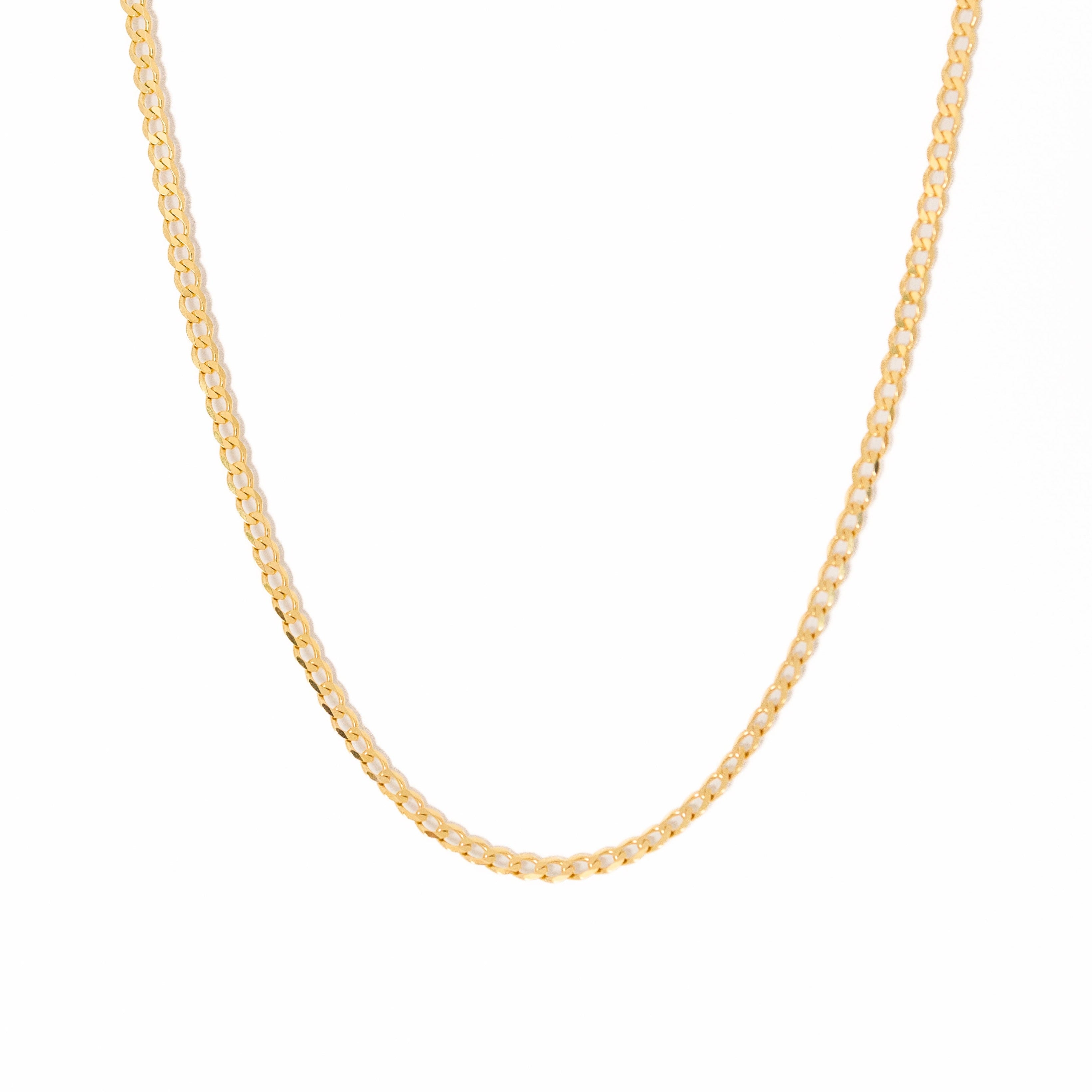 14K Yellow Gold Curb Chain | Outspoke Official
