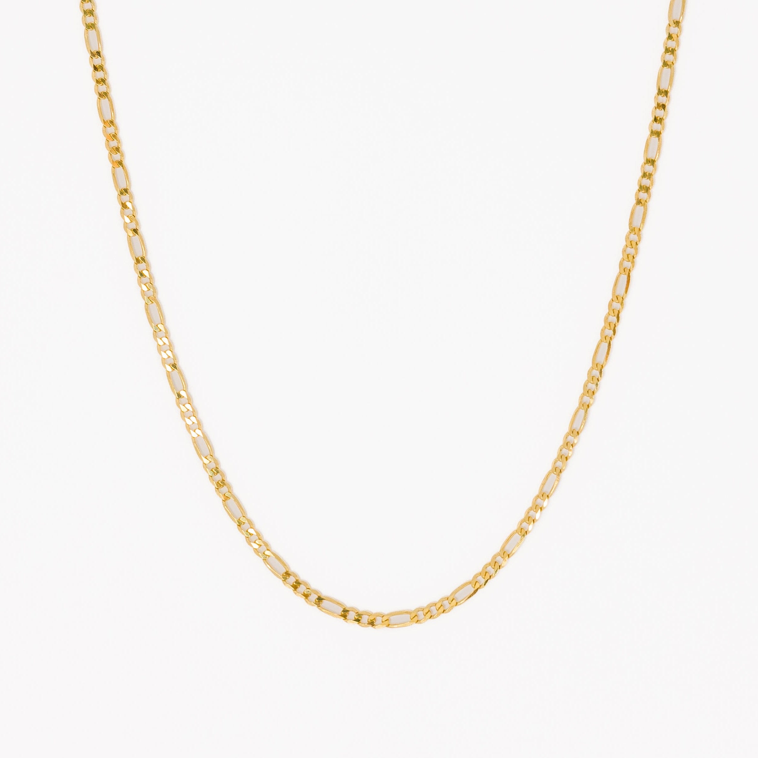 Yellow Gold Figaro Chain | Solid Figaro Chain | Outspoke Official