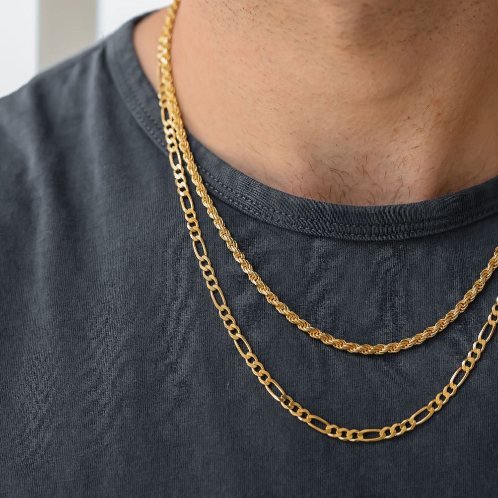 Double Chain Necklace | Figaro Chain Necklace | Outspoke Official