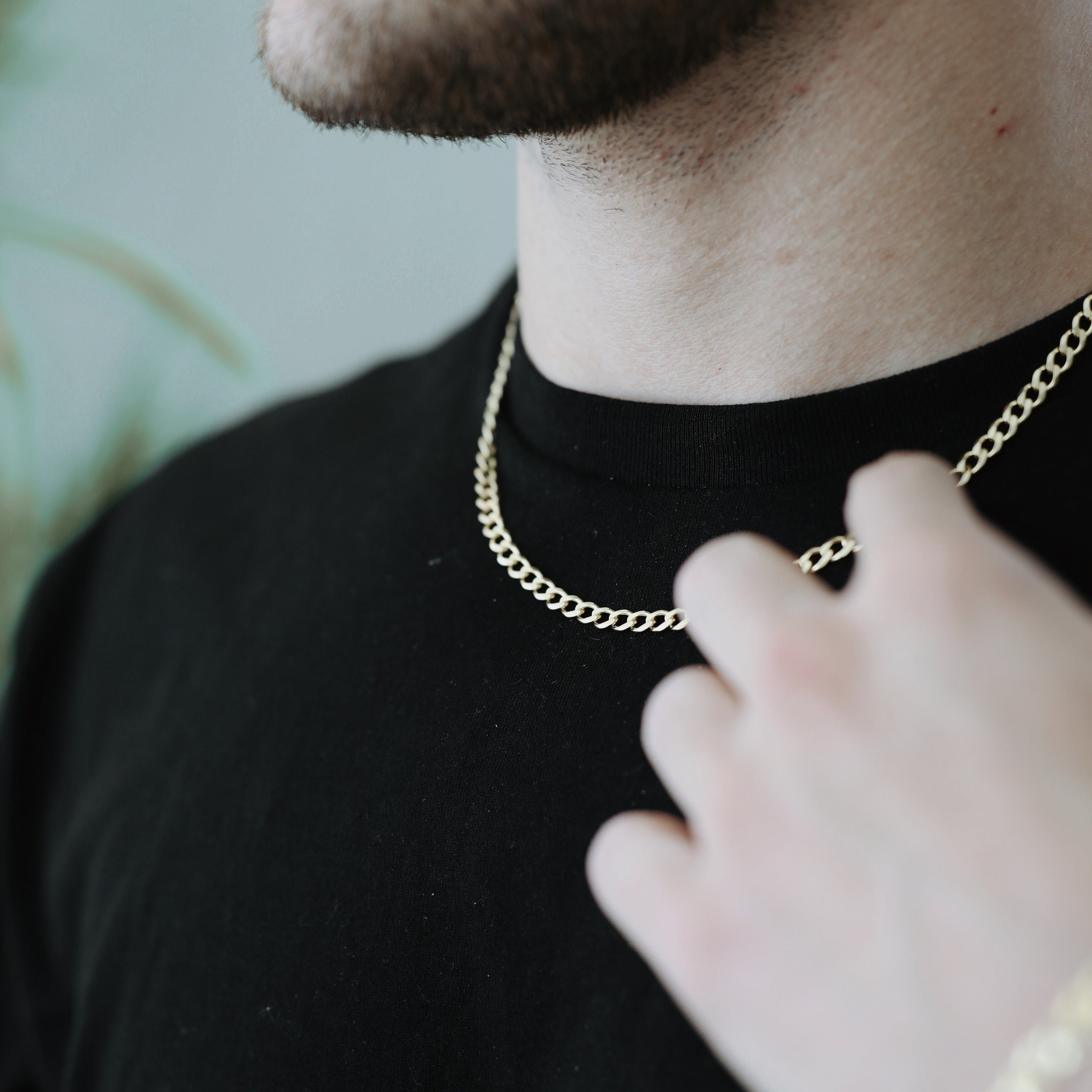 Yellow Gold Curb Chain | Solid Curb Chain | Outspoke Official