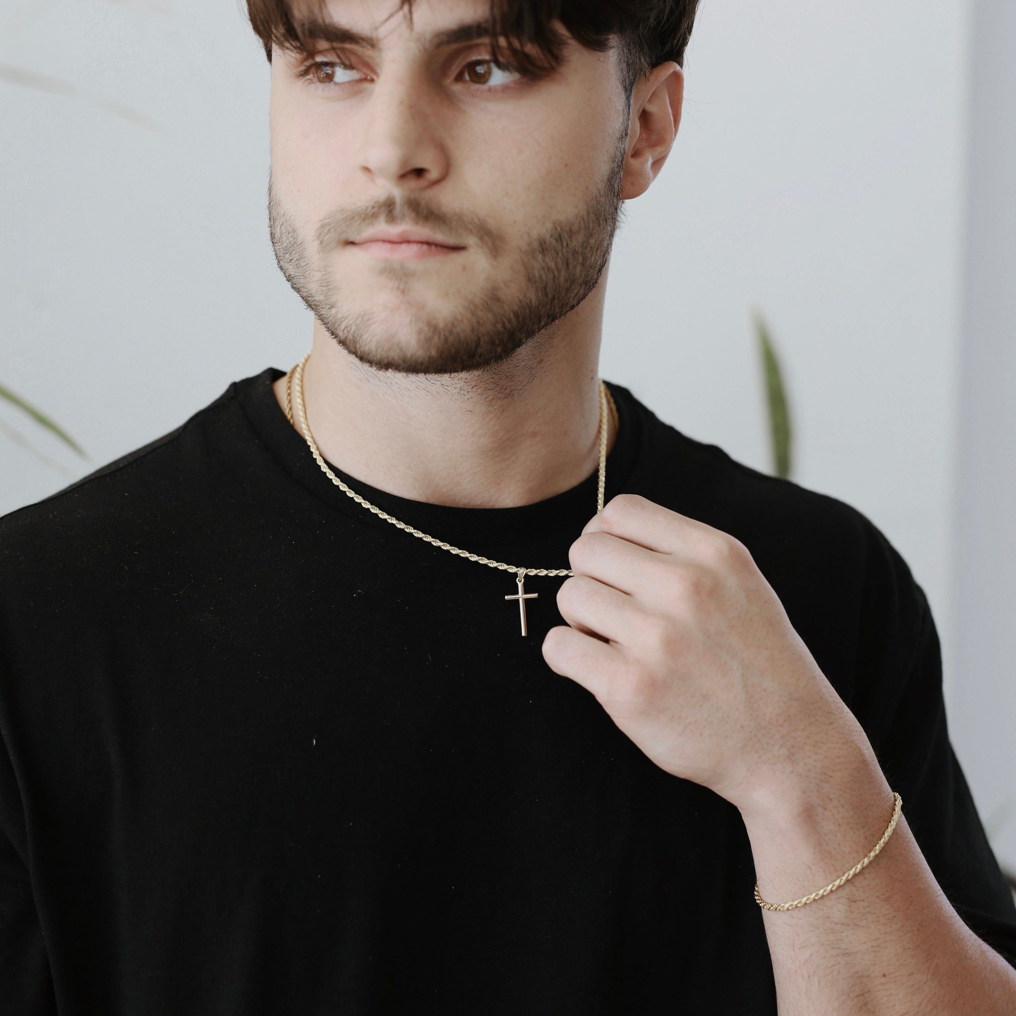 Cross Pendant Rope Chain | Cross Rope Chain | Outspoke Official